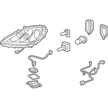 GM 19121080 HEADLAMP, Capsule/Headlamp/Fog Lamp