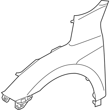 Honda 60211-TBA-A00ZZ Panel Right, Front Fender