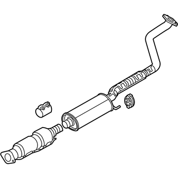 Kia 28600B0450 Muffler Complete-Cen