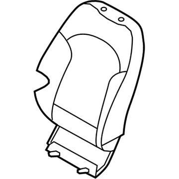 Hyundai 88460-2S155-T5M Front Driver Side Seat Back Covering