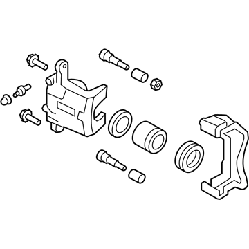 Nissan 41001-5TA0A CALIPER Assembly-Front RH, W/O Pad & SHIM