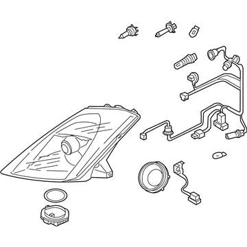 Nissan 26010-CD027 Passenger Side Headlamp Assembly