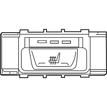 BMW 61-31-9-364-672 Seat Heating Switch, Rear Right