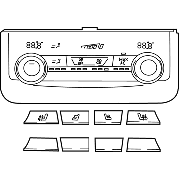 BMW 61-31-6-999-435 Repair Kit, A/C Control Panel, Rear Cabin