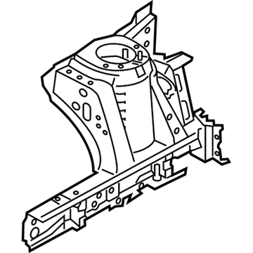 BMW 41-00-2-406-072 SHOCK TOWER, FRONT RIGHT, WI