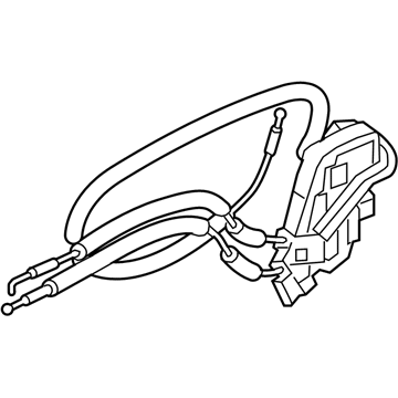 Infiniti 82501-6JF0A Lock&Remote Control Assembly - Rear Door, LH