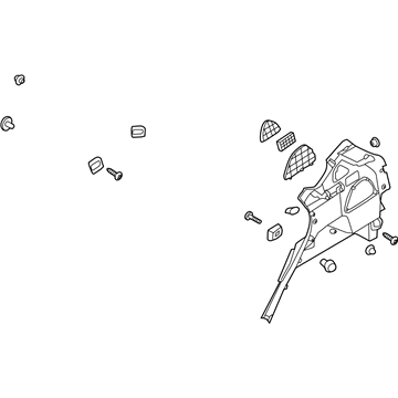 Hyundai 85730-4Z010-NBC Trim Assembly-Luggage Side LH