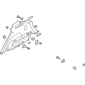 Hyundai 85740-4Z300-NBC Trim Assembly-Luggage Side RH