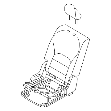 Infiniti 88000-5NB0A Seat Assembly-2ND, RH