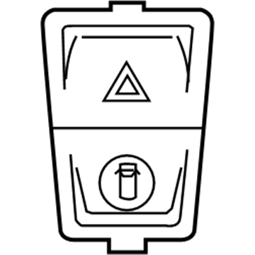 BMW 61-31-9-423-270 SWITCH, WARNING FLASHERS/INT