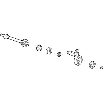 Honda 44500-SR3-J01 Shaft Assembly, Half