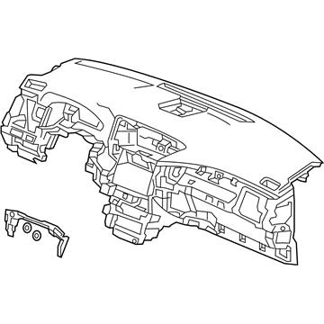 Acura 77100-TY3-A10ZA Panel Assembly, Instrument (Premium Black)