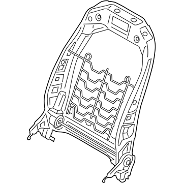 BMW 52-10-7-421-860 BACKREST FRAME, RIGHT