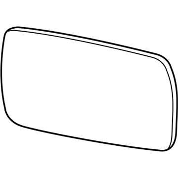 BMW 51-16-7-228-611 Mirror Glass, Heated, Plane, Left