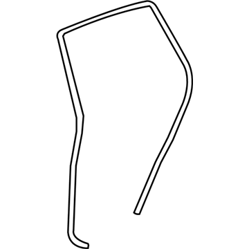 GM 96832698 Weatherstrip, Rear Side Door Upper