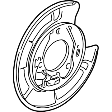 Acura 43120-SP0-003 Plate, Driver Side Parking Brake Back