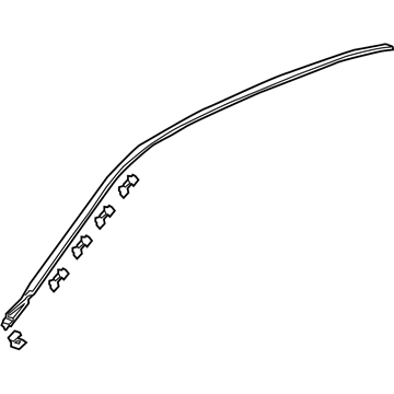 Honda 73152-SDA-A01 Molding Assy., R. Drip Side