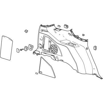 GM 84819806 Lower Quarter Trim