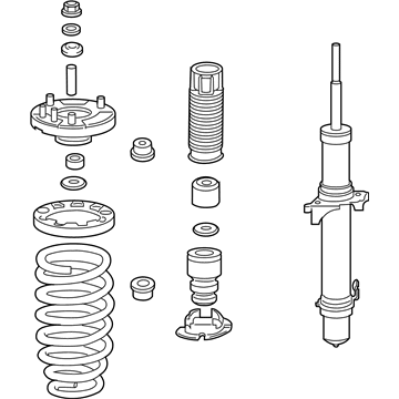 Acura 51610-TK5-A52 Shock Absorber Assembly, Right Front