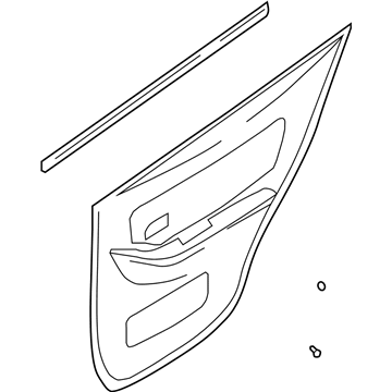 Hyundai 83302-2D030-EW Panel Complete-Rear Door Trim, RH