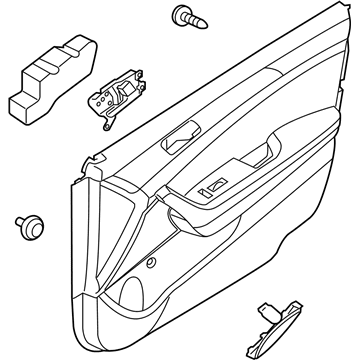 Hyundai 82305-E6BV0-VPP Panel Assembly-Front Door Trim, LH