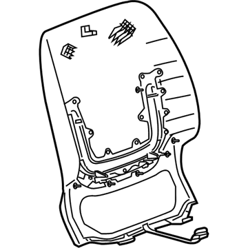 GM 23392534 Seat Back Panel