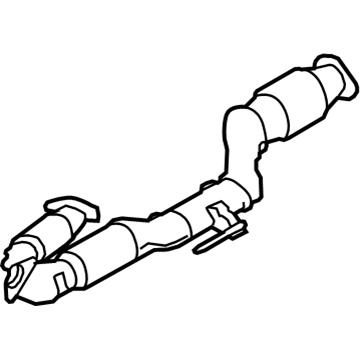 Nissan 20020-5AA2A Exhaust Tube Assembly, Front