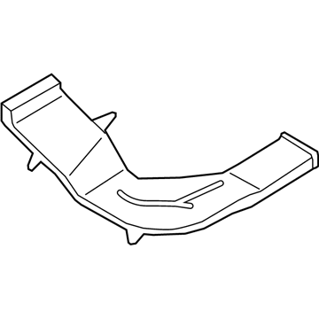 BMW 64-22-9-113-013 Air Duct, Rear Cabin, Front Left