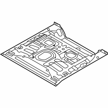 Hyundai 65513-G7500 Panel Assembly-Rear Floor, RR