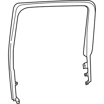 Mopar 5YJ62TX7AD Molding-Rear Door