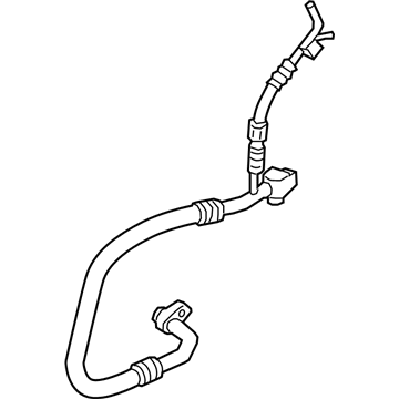 BMW 64-53-9-890-401 SUCTION PIPE EVAPORATOR-COMP:642010