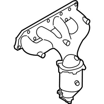 Nissan 14002-8J008 Exhaust Manifold With Catalytic Converter Passenger Side