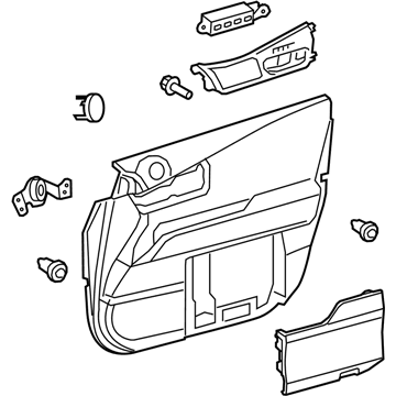 Lexus 67610-48780-C6 Panel Assembly, Front Door