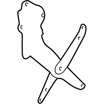 Mopar 55276117AB Rear Door Window Regulator