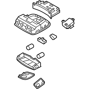 Hyundai 92810-4R000-TX Overhead Console Lamp Assembly