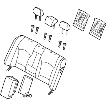 Hyundai 89300-4R150-Y5S Back Assembly-Rear Seat