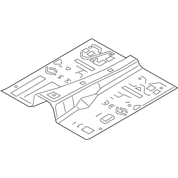 BMW 41-00-8-493-495 FLOOR PANEL:412080