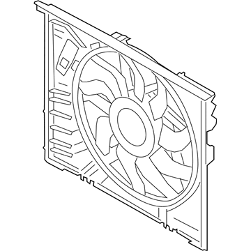 BMW 17-42-8-666-817 Fan Housing With Fan