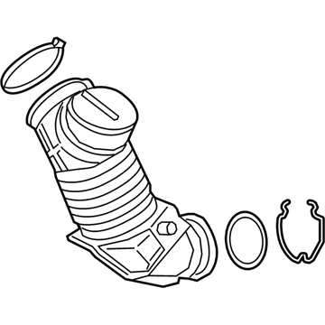 BMW 13-71-8-656-983 FILTERED AIR PIPE WITH RESON
