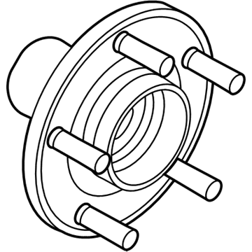 Ford LX6Z-1104-B HUB ASY - WHEEL