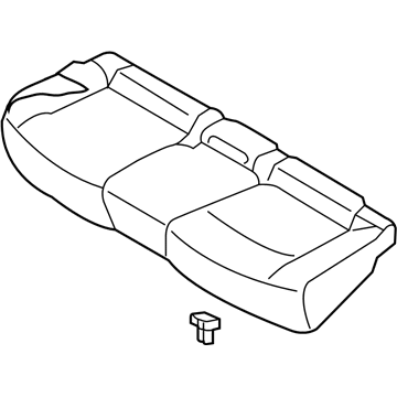 Nissan 88300-5SA0C Cushion Assy-Rear Seat, RH