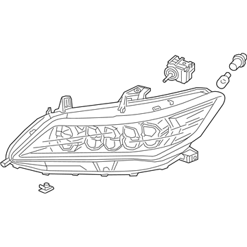 Acura 33100-TY2-A51 Passenger Headlamp