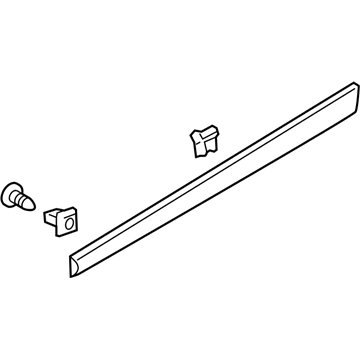 Hyundai 87721-1E000 Moulding Assembly-Front Door Waist Line, LH