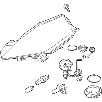 Nissan 26060-3NF5B Headlamp Assembly-Driver Side