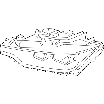 BMW 63-11-7-365-600 Headlight, Halogen