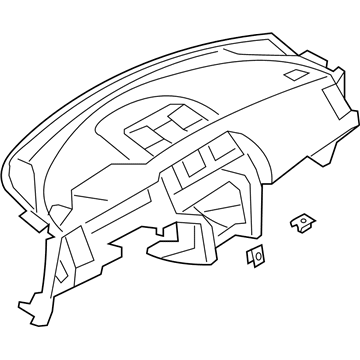 Nissan 68200-1GR2A Panel & Pad Assy-Instrument