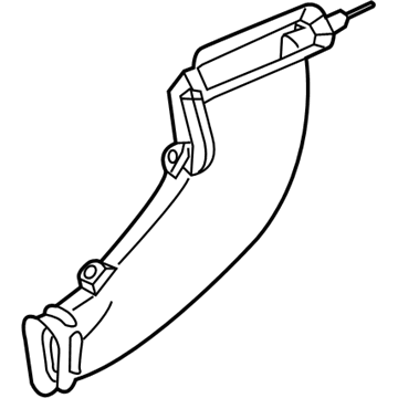 Honda 1J720-5K0-003 Duct, RR. Inlet (Dc-Dc)