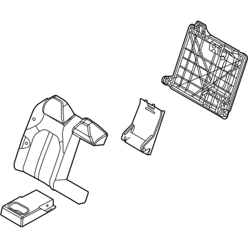 Hyundai 89400-L0010-VSM Back Assembly-2ND Seat, RH