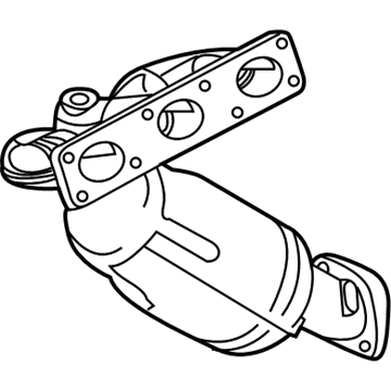 BMW 18-40-7-518-676 Exchange. Exhaust Manifold With Catalyst