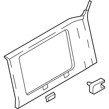 Hyundai 85850-26100-YH Trim Assembly-Rear Pillar LH